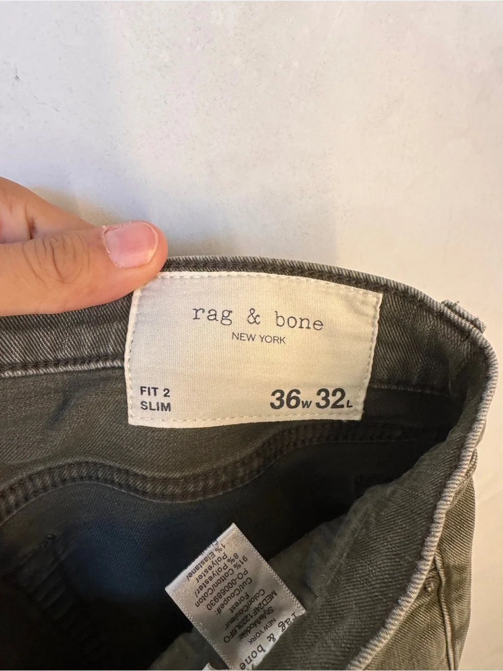 rag & bone Slim Jeans in Olive